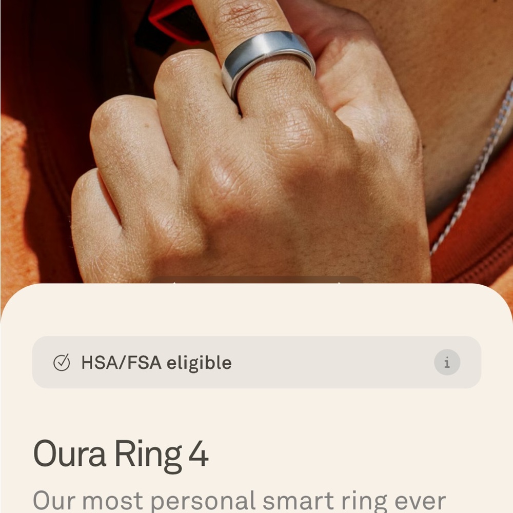 BRAND NEW Ōura Ring 4 (Silver - Size 6) - Picture 6 of 10